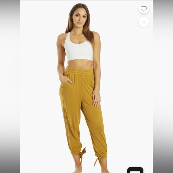 Free People‎ Movement Women’s L Circle Back Joggers Burnt Gold Baggy Yoga Hippie - Picture 7 of 12